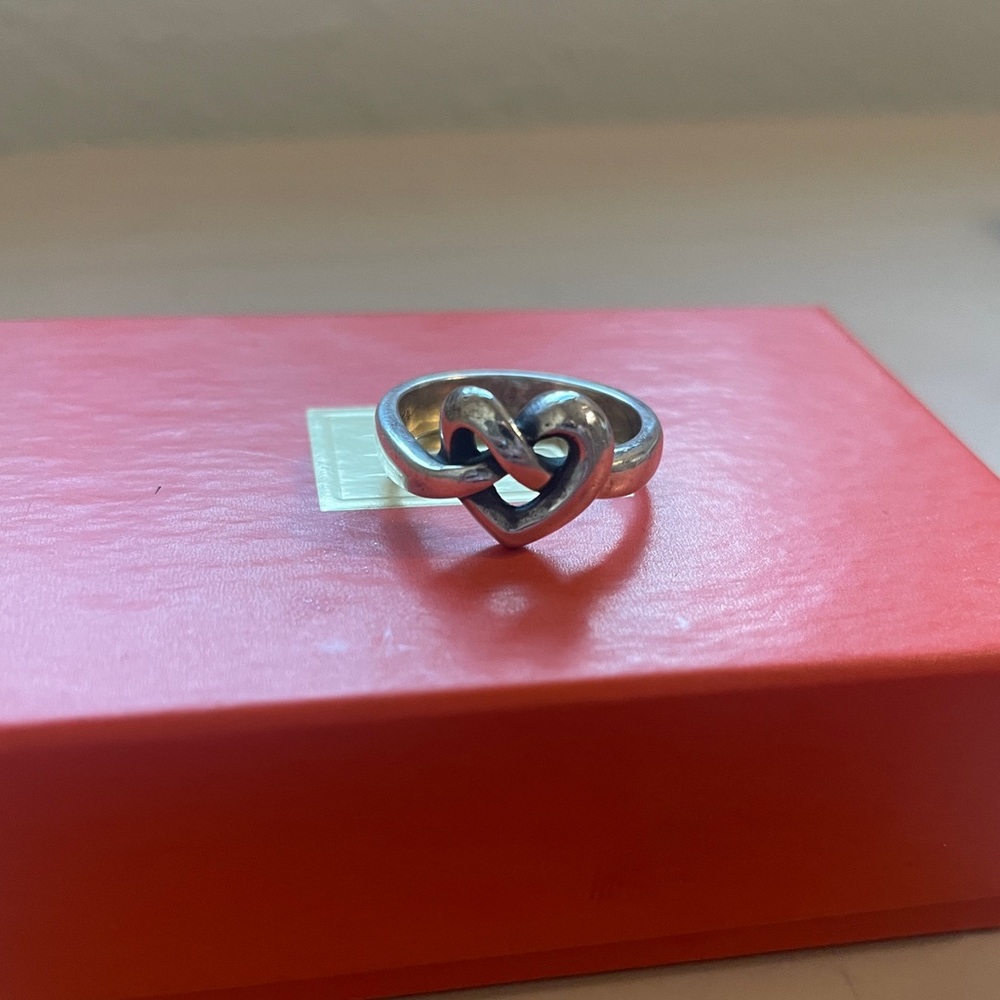 James Avery heart knot ring